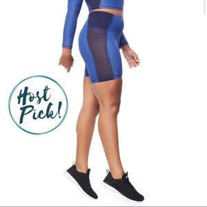 Good American Shorts Blue Bike Short 2XL